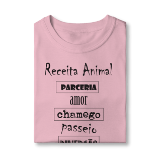 Nome do produto Camiseta Infantil Cachorro Receita Animal