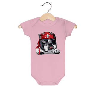 Nome do produto Body Bebê Bulldog Francês Pirata