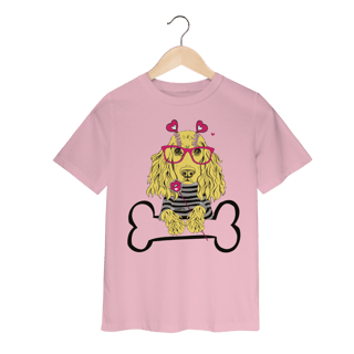 Nome do produto Camiseta Infantil Cocker de Óculos