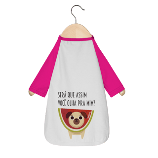 Nome do produto Camiseta para Cachorro Melancia - Será Que Assim Você Olha Pra Mim?