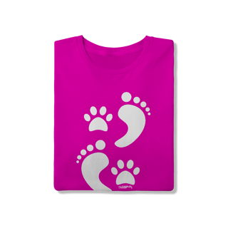 Nome do produto Camiseta Cachorro Pegadas