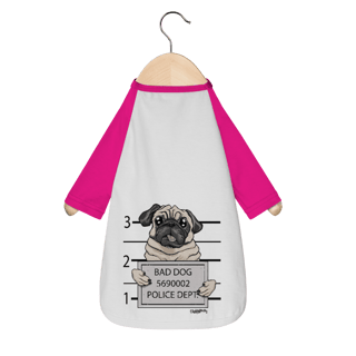Nome do produto Camiseta para Cachorro - Pug Bad Dog