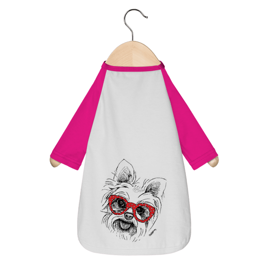 Camiseta para Cachorro - Yorkshire de Óculos