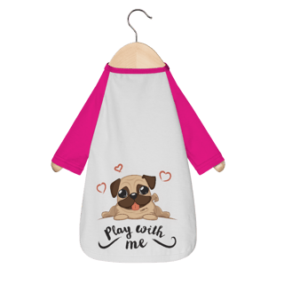 Nome do produto Camiseta para Cachorro - Pug Play With Me