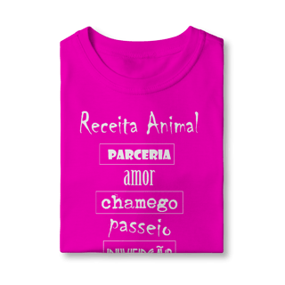 Nome do produto Camiseta Infantil Cachorro Receita Animal