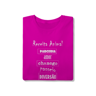 Nome do produto Camiseta Cachorro Receita Animal