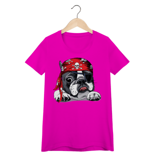 Nome do produto Baby Look Bulldog Francês Pirata