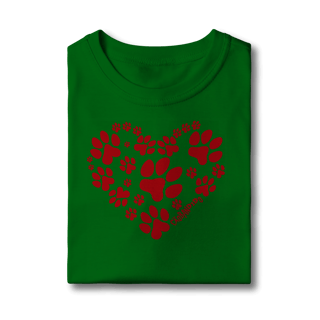 Nome do produto Camiseta Infantil Coração - I Love My Dog