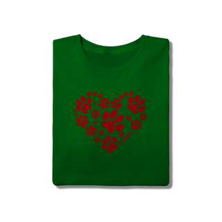 Nome do produto Camiseta Coração - I Love My Dog