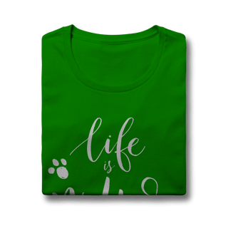 Nome do produto Baby Look Life is Better With a Dog