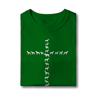Nome do produto Camiseta Infantil Cachorro Cruz - Amizade Fiel
