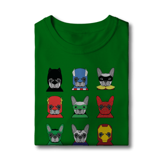 Nome do produto Camiseta Infantil Cachorros Super-Heróis