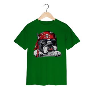 Nome do produto Camiseta Infantil Bulldog Francês Pirata