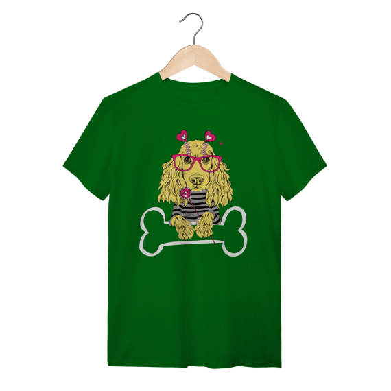 Camiseta Cocker de Óculos