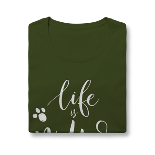 Nome do produto Baby Look Life is Better With a Dog
