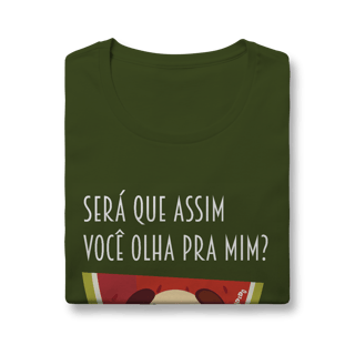 Nome do produto Baby Look Cachorro Melancia - Será Que Assim Você Olha Pra Mim?
