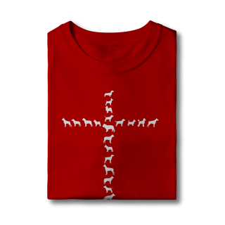 Nome do produto Camiseta Infantil Cachorro Cruz - Amizade Fiel