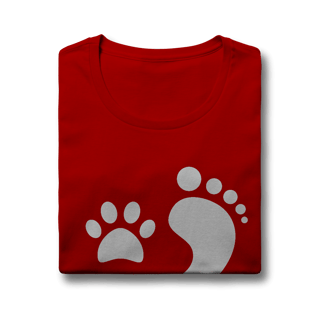 Nome do produto Baby Look Cachorro Pegadas