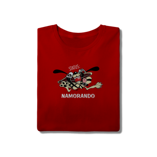 Nome do produto Camiseta Cachorro Status Namorando