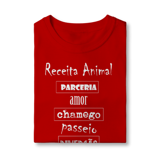 Nome do produto Camiseta Infantil Cachorro Receita Animal