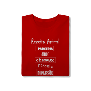 Nome do produto Camiseta Cachorro Receita Animal