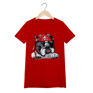 Nome do produto Baby Look Bulldog Francês Pirata