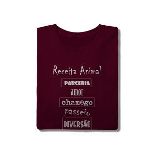 Nome do produto Camiseta Cachorro Receita Animal