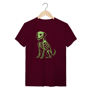 Nome do produto Camiseta Cachorro Esqueleto Neon