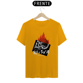 Nome do produto Camiseta nerd caveira flamejante 