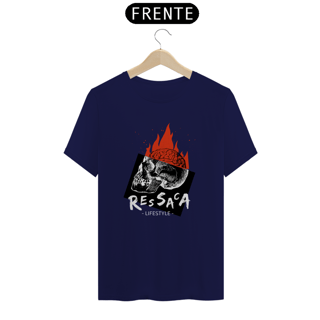 Nome do produto Camiseta nerd caveira flamejante 