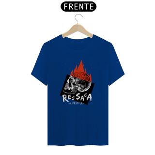 Nome do produto Camiseta nerd caveira flamejante 