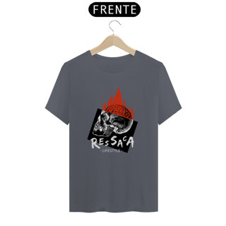 Nome do produto Camiseta nerd caveira flamejante 