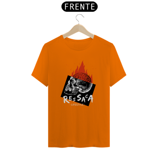 Nome do produto Camiseta nerd caveira flamejante 
