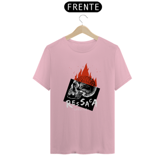 Nome do produto Camiseta nerd caveira flamejante 