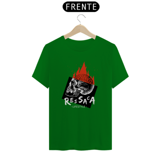 Nome do produto Camiseta nerd caveira flamejante 