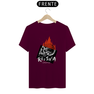 Nome do produto Camiseta nerd caveira flamejante 