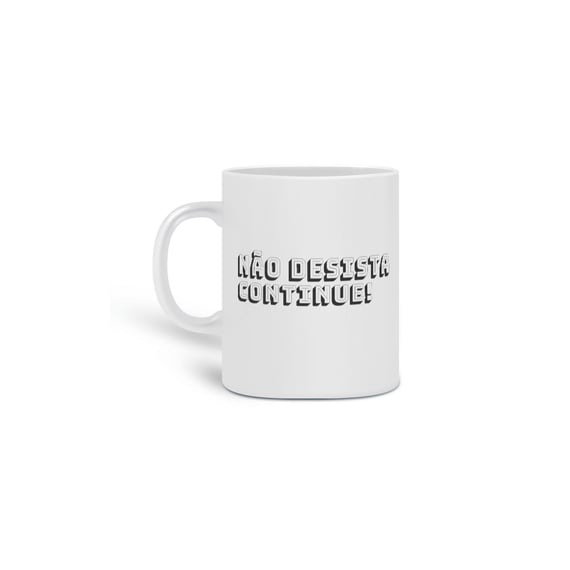 caneca com frase motivacional 