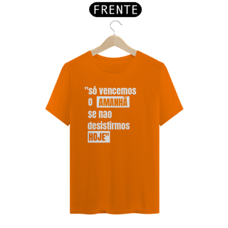 Nome do produto camisa laranja com frase motivacional