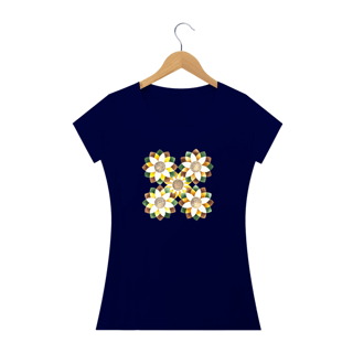 Nome do produtoFloral, Camiseta Baby Long Quality