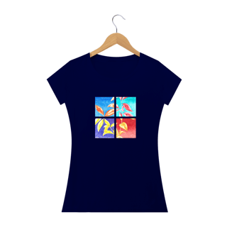 Nome do produtoBotânica Pop, Camiseta Baby Long Quality