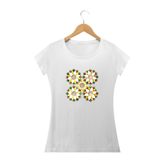 Nome do produtoFloral, Camiseta Baby Long Quality