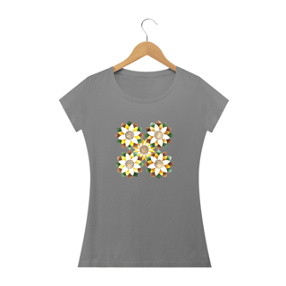 Nome do produtoFloral, Camiseta Baby Long Quality