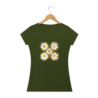 Nome do produtoFloral, Camiseta Baby Long Quality