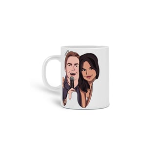 Nome do produto Caneca 320ml Ellart Faustão e Selena Gomez