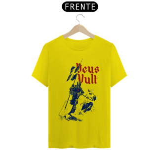 Nome do produto Camiseta Clássica Deus Vult Azul Vermelho
