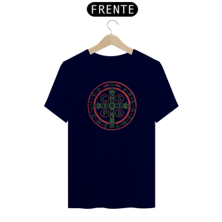 Nome do produto Camiseta Clássica Medalha de São Bento Verde Laranja