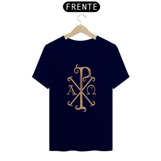 Nome do produto Camiseta Clássica Cristograma PX Chi Rho Ouro