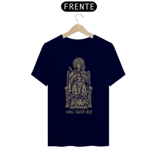 Nome do produto Camiseta Clássica Viva Cristo Rei! Ouro