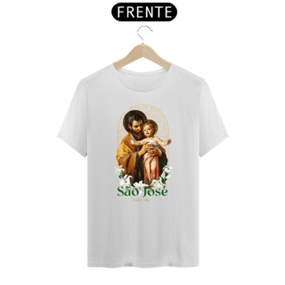 Camiseta Premium  São José Valei-me Branca
