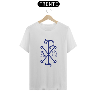 Nome do produto Camiseta Basic Cristograma PX Chi Rho Azul